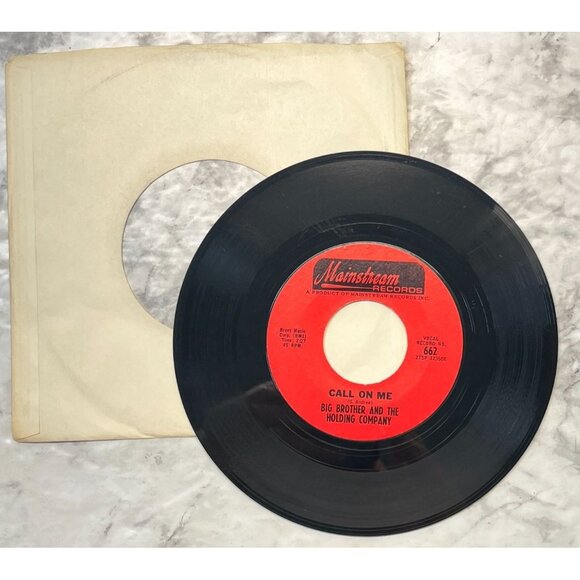 Janis Joplin 45 Rock Lot Me and Bobby McGee / Big Brother Holding Co Call on Me - Picture 8 of 11